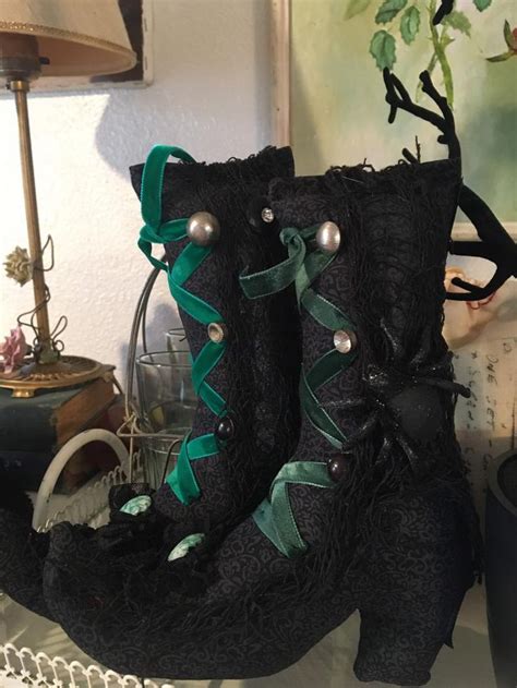 Step into the Halloween Spirit with Witch Boot Decor
